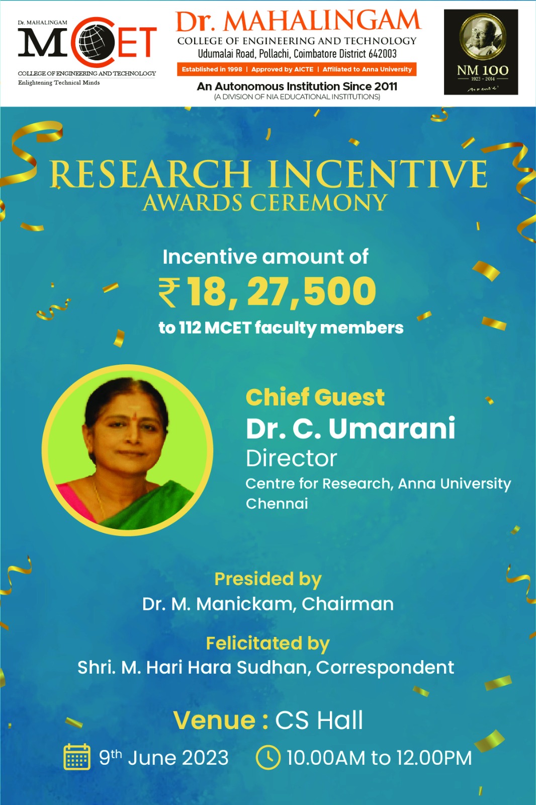 Research Incentive Award Ceremony